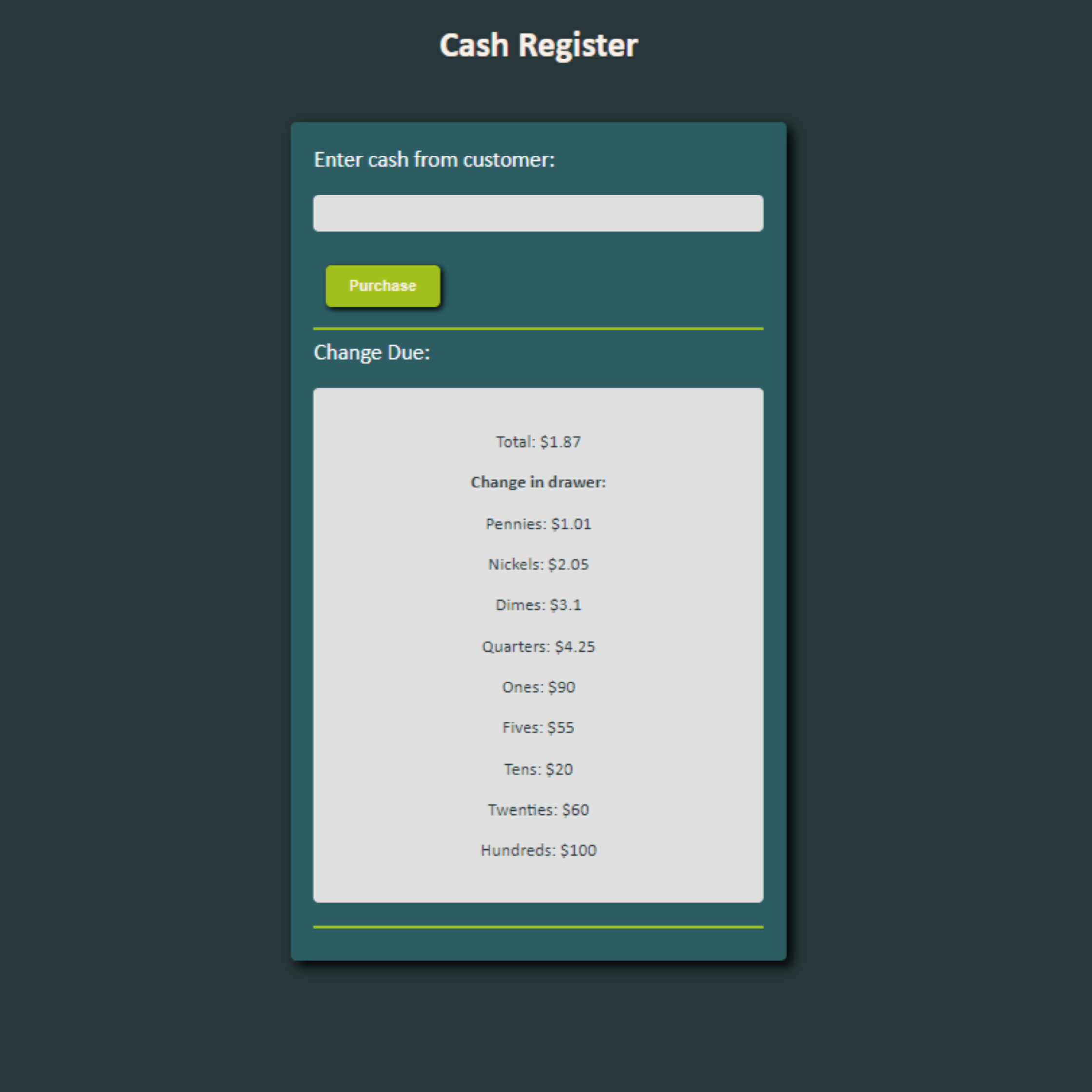 Cash Register Game Screenshot